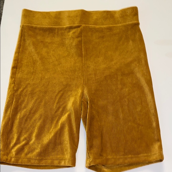 Forever 21 Pants - Forever 21 Gold Bike Shorts